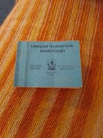 1987/88 Liverpool Season Ticket Book Main Stand  