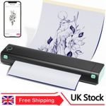 Phomemo Tattoo Printer Thermal Stencil Paper Copier Draw Machine + 10x Paper lot