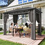 Outsunny 2 x 3.5 m Hardtop Gazebo with Galvanised Steel Roof