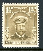 Southern Rhodesia 1924 British KGV 1½p Bistre Brown Admiral SG#3 Mint S774