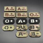 Blood Group Type Patch Hook & Loop Army Tactical Military Medic Emergency Badge