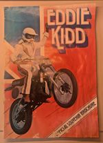 Eddie Kidd Official Souvenir Brochure 1980 - Stunt Rider Riding High Palitoy Ad