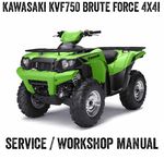 2005-2020 Kawasaki KVF750 Brute Force Quad Workshop Service Manual PDF File