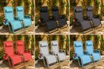 Neo Set of 2 Zero Gravity Reclining Foldable Garden Chairs Sun Loungers