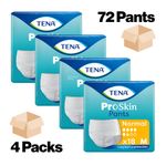 TENA Proskin Pants Normal Medium Incontinence 4 packs of 18 Adult Nappies