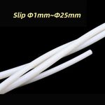 Slip Φ1mm~Φ25mm White Silicone Rubber Solid Sealing Strip Gasket Round Bar Non