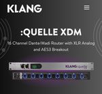 KLANG Quelle XDM 16-Channel Dante/MADI Router Breakout Box XLR Analogue AES3