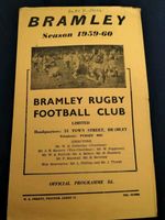 VINTAGE RUGBY LEAGUE PROGRAMME BRAMLEY V BLACKPOOL BOROUGH 2ND JANUARY 1960