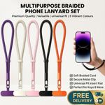 Anti-lost Wrist Strap Woven Hanging Wrist Straps Lanyard for Mobile Phone