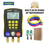 Digital Refrigeration Manifold Gauge Set HVAC Vacuum Pressure Temperature Tester