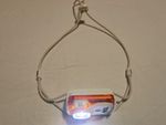 Petzl BINDI LED Rechargeable Head Torch/Headlamp Adjustable Strap White/Orange
