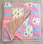 Lovely Winnie the Pooh / Beatrix potter Patchwork Nursery Quilt reversible NEW 