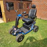 ATTO SPORT 2 4-Wheel Mobility Scooter Black/Blue USB Charging Port Storage