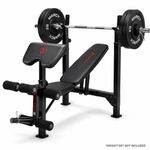 Heavy Duty Olympic Weight Bench Adjustable Home Gym MARCY Leg Developer/Preacher