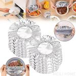 Reusable Aluminum Foil Food Covers Kitchen Bowl Insulation Lids 10/20/40PCS