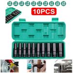 10 pc 1/2" inch Deep Impact Socket Tool Set 10-24mm Metric Garage Workshop 4-39