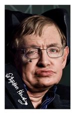 Stephen Hawking Signed A4 Photo Print Autograph Steven Hawkins Dr Doctor