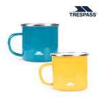 Trespass Enamel Stainless Steel Camping Travel Mug Compact 450ML Rosen
