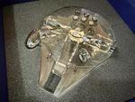 SWAROVSKI CRYSTAL DISNEY STAR WARS MILLENIUM FALCON ORNAMENT 5619212 NEW