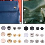 10/12.5/15mm S Spring Press Studs Snap Fasteners Popper Buttons Leather Coats