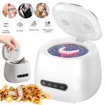 Ultrasonic Retainer Cleaner Aligner Mouth Guard Dental Pod UV Cleaning Machine