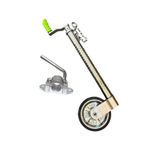 48mm Jockey Wheel Ribbed 500kg & Cast Clamp - Super Heavy Duty, Anti-Slip Shaft