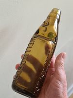 GOLDEN AMBER 10OZ CODD BOTTLE FROM WELLINGBORO IN GOOD CONDITION.