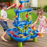 Luxury Water Table for Toddlers Sand and Water Play Table Kids Summer Beach Toys