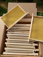 22 pcs Assembled Nation British Brood Bee Frames with Foundation,Hoffman style