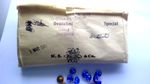 Vintage Swarovski 240pcs  Special Dentelles 8mm Sapphire Foiled  Shaped  Backs