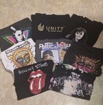 Band T-Shirt Reseller Bundle, Mixed Sizes And Mixed Grades