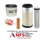 NFS Filter Kit fits Kubota U10, U10-3 with D722 engine  - Oil Fuel Air Filters