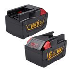 2Pack 6Ah 28V Battery for AEG Milwaukee M28 M28BX MC28V MC28 V28 48-11-2830 HD28