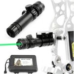 Archery Green Dot Laser Sight Set 20mm Rail Mount Bow Hunting Target Shooting