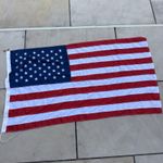 American USA Flag Stars & Stripes Cotton Hand Sewn Patriotic Decor 137cm x 74cm