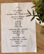 Lewis Capaldi TRNSMT 2026 Glasgow Original Setlist Rare Concert Memorabilia UK