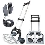 80KG Heavy Duty Folding Sack Truck Portable Hand Truck Hand Industrial Trolley