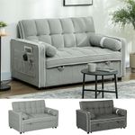 Convertible 2 Seater Sofa Bed, Click Clack Pull Out Sofa Bed