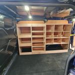 Ford Custom 2012+ SWB Van Racking- Wide Storage Shelving for Euro Stacking Boxes