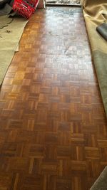 Timeless Teak Elegance – 110m² of Teak Finger Parquet Flooring Available Now!