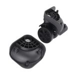 1 Pair Black Luggage Suitcase Caster Universal Wheel Nylon For Repair|