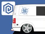 2x Compass Vinyl Decals For Camper Motorhome Caravan Sticker Graphic Nautical