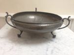 ANTIQUE ART NOUVEAU PEWTER FOOTED BOWL