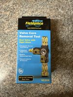 Fieldpiece VC2GE Valve Core Removal Tool Dual Valve With Sight Glass