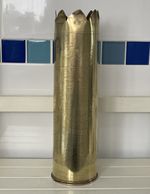 Yser WW1 French/Ameican 1917 engraved Shell Casing - Trench Art vase 