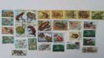 25 Different Frogs/Toads on Stamps Collection