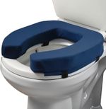 Universal Padded Toilet Seat Riser for Seniors Fit - FIRM Raised Toilet Cushion