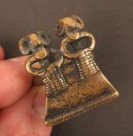African ethnographic antique: Senufo Bronze/brass divination ring. Provenance