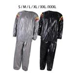 PVC Fitness Sauna Suit Sweat Suit Lose Weight Unisex Pants Shirt Running Quick