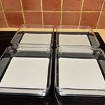 USED-Gourmet Transparent Set of 4 Multipurpose Organizer Kitchen/Bathroom box 